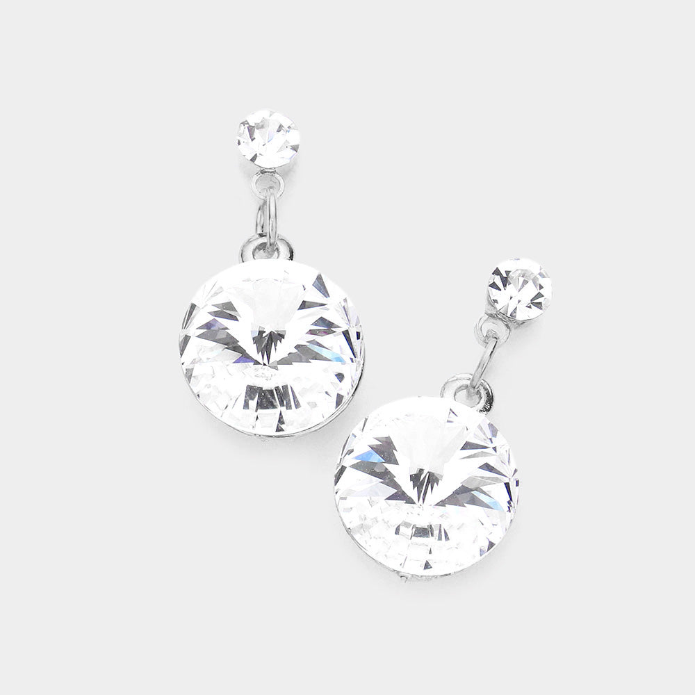 Genuine Crystal Drop Earrings