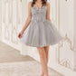 Ladivine CY019 Dress Sequin Beaded A-Line Short Dress