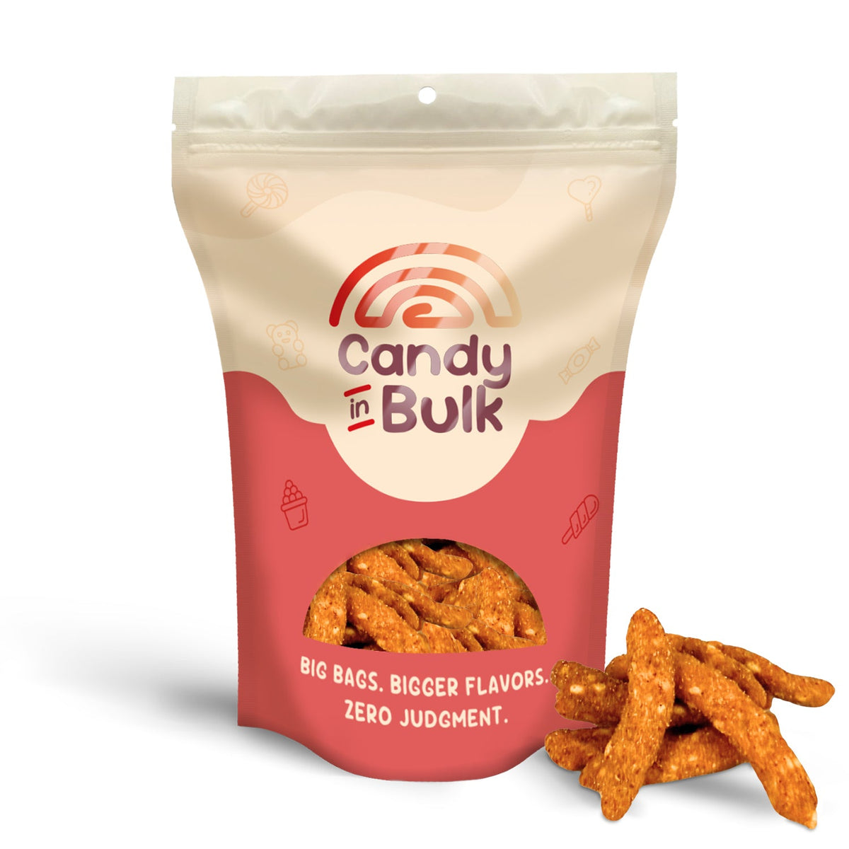 Sesame Sticks – Cajun Hot – Bulk Value Bag