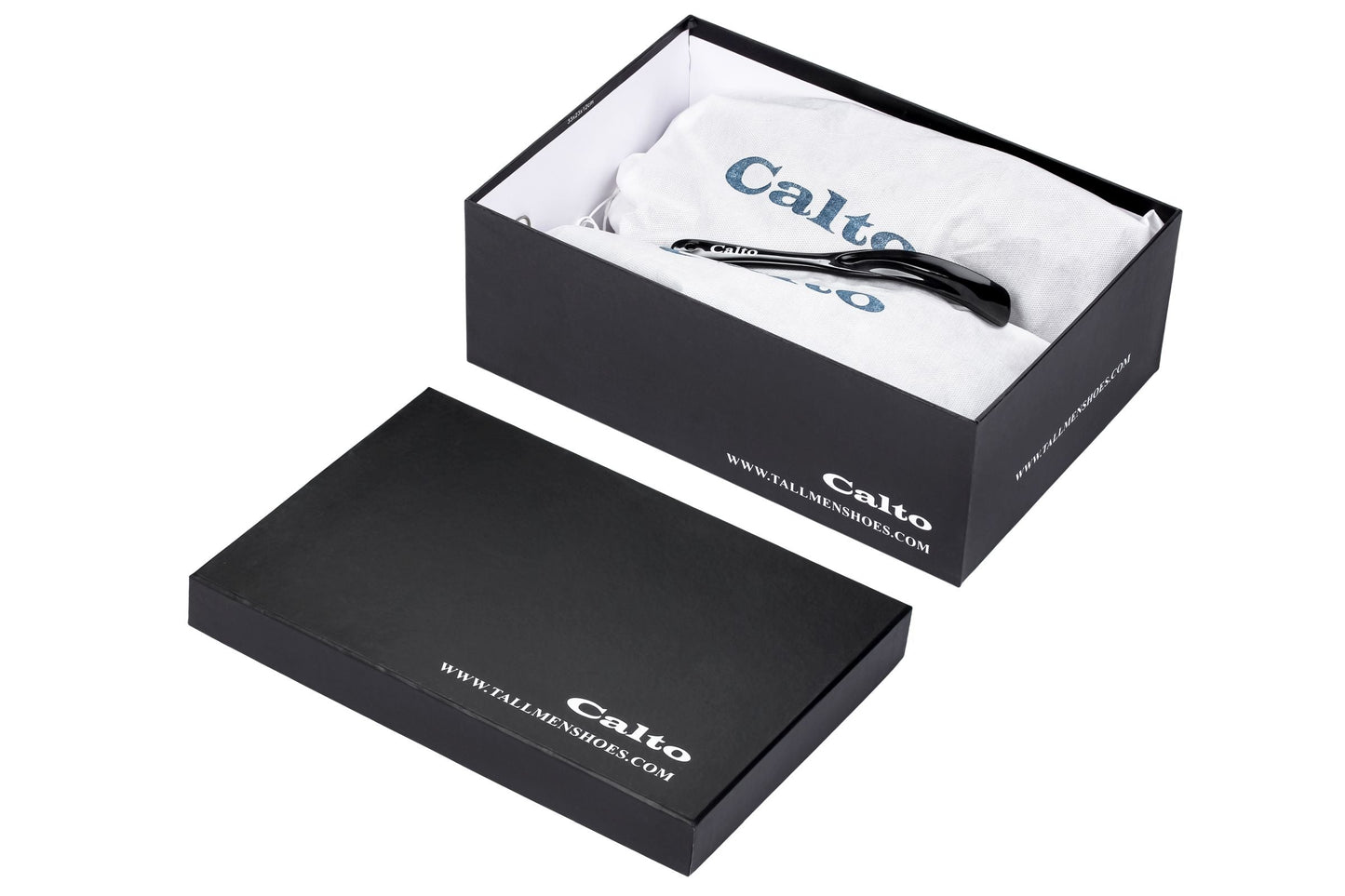 CALTO - X2641 - 2.8 Inches Taller (Iron/Dark Grey Sole) - Lace Up Casual Walker - Lightweight