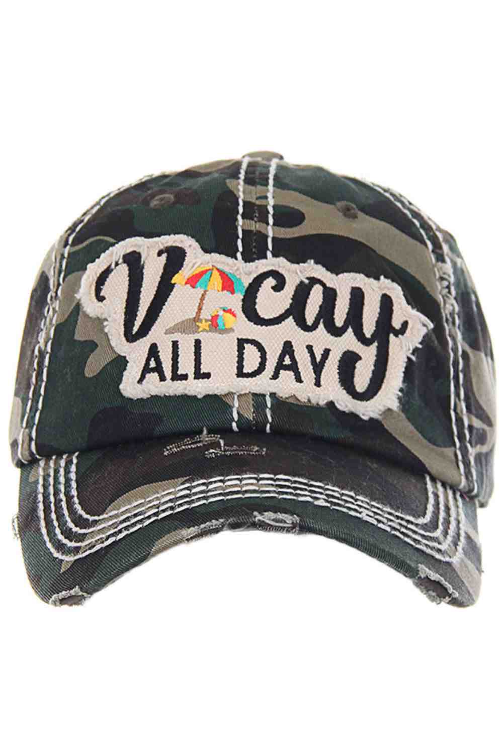 VACAY ALL DAY WASHED VINTAGE BASEBALL CAP