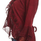 Sakkas Jimena Womens Ruffle 3/4 Sleeve Open Front Cropped Cardigan Top Lace