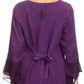 Sakkas Jimena Womens Ruffle 3/4 Sleeve Open Front Cropped Cardigan Top Lace