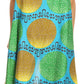Sakkas Hatice Light Colorful Poncho Wrap Cardigan Top with African Ankara Print