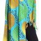 Sakkas Hatice Light Colorful Poncho Wrap Cardigan Top with African Ankara Print
