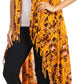 Sakkas Hatice Light Colorful Poncho Wrap Cardigan Top with African Ankara Print