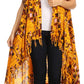 Sakkas Hatice Light Colorful Poncho Wrap Cardigan Top with African Ankara Print