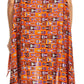Sakkas Hatice Light Colorful Poncho Wrap Cardigan Top with African Ankara Print