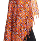 Sakkas Hatice Light Colorful Poncho Wrap Cardigan Top with African Ankara Print