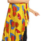 Sakkas Hatice Light Colorful Poncho Wrap Cardigan Top with African Ankara Print