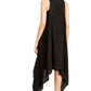 Sakkas Ivana Women's Oversized Draped Open Front Sleeveless Cardigan in Tie Dye