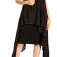 Sakkas Ivana Women's Oversized Draped Open Front Sleeveless Cardigan in Tie Dye