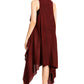 Sakkas Ivana Women's Oversized Draped Open Front Sleeveless Cardigan in Tie Dye