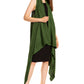 Sakkas Ivana Women's Oversized Draped Open Front Sleeveless Cardigan in Tie Dye