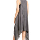 Sakkas Ivana Women's Oversized Draped Open Front Sleeveless Cardigan in Tie Dye