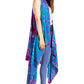 Sakkas Ivana Women's Oversized Draped Open Front Sleeveless Cardigan in Tie Dye