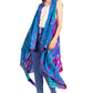 Sakkas Ivana Women's Oversized Draped Open Front Sleeveless Cardigan in Tie Dye