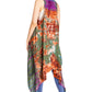 Sakkas Ivana Women's Oversized Draped Open Front Sleeveless Cardigan in Tie Dye