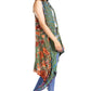 Sakkas Ivana Women's Oversized Draped Open Front Sleeveless Cardigan in Tie Dye