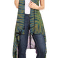 Sakkas Ivana Women's Oversized Draped Open Front Sleeveless Cardigan in Tie Dye