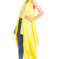 Sakkas Ivana Women's Oversized Draped Open Front Sleeveless Cardigan in Tie Dye