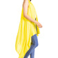 Sakkas Ivana Women's Oversized Draped Open Front Sleeveless Cardigan in Tie Dye