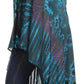Sakkas Ivana Women's Oversized Draped Open Front Sleeveless Cardigan in Tie Dye