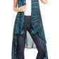 Sakkas Ivana Women's Oversized Draped Open Front Sleeveless Cardigan in Tie Dye