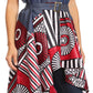 Sakkas Kaia  Women's Open Front  cardigan Top Asymetrical Ankara African Colorful