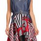 Sakkas Kaia  Women's Open Front  cardigan Top Asymetrical Ankara African Colorful