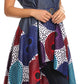 Sakkas Kaia  Women's Open Front  cardigan Top Asymetrical Ankara African Colorful