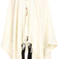 Sakkas Anais Women's Caftan Poncho Top Casual Oversized Solid Comes w/Fringe Boho