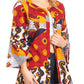 Sakkas Praya Women's Long Sleeve Open Front Cardigan Dress Coat African Ankara