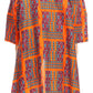 Sakkas Bolanile Cardigan Coat Long Sleeves African Ankara Print With Head Scarf