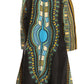 Sakkas Soledad Women's Long Sleeve Open Front Cardigan Dress Coat Dashiki African
