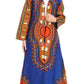 Sakkas Soledad Women's Long Sleeve Open Front Cardigan Dress Coat Dashiki African