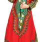 Sakkas Soledad Women's Long Sleeve Open Front Cardigan Dress Coat Dashiki African