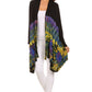Sakkas Anjali Long Sleeve Draped Tie Dye Cardigan