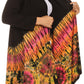 Sakkas Anjali Long Sleeve Draped Tie Dye Cardigan
