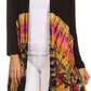 Sakkas Anjali Long Sleeve Draped Tie Dye Cardigan