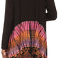 Sakkas Anjali Long Sleeve Draped Tie Dye Cardigan