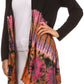 Sakkas Anjali Long Sleeve Draped Tie Dye Cardigan