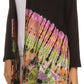 Sakkas Anjali Long Sleeve Draped Tie Dye Cardigan