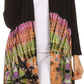 Sakkas Anjali Long Sleeve Draped Tie Dye Cardigan