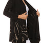 Sakkas Anjali Long Sleeve Draped Tie Dye Cardigan