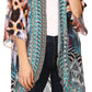 Sakkas Denora Women's Casual Draped Kimono Short Sleeve Boho Open Front Cardigan