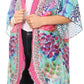 Sakkas Denora Women's Casual Draped Kimono Short Sleeve Boho Open Front Cardigan