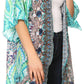 Sakkas Denora Women's Casual Draped Kimono Short Sleeve Boho Open Front Cardigan