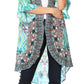Sakkas Denora Women's Casual Draped Kimono Short Sleeve Boho Open Front Cardigan