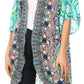 Sakkas Denora Women's Casual Draped Kimono Short Sleeve Boho Open Front Cardigan